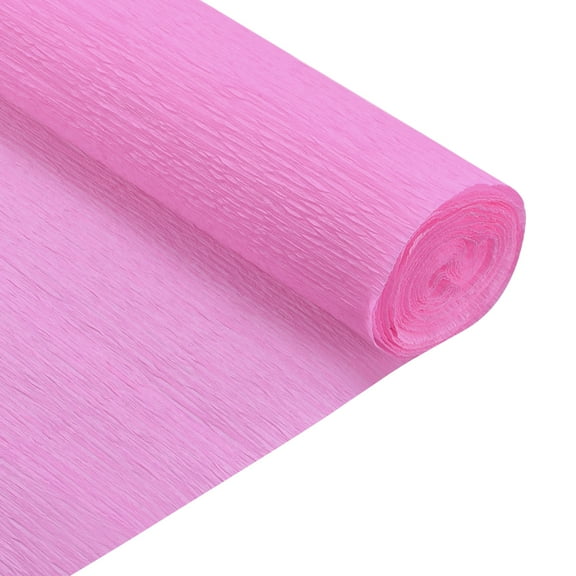 Uxcell 2Pcs Crepe Paper Roll Crepe Paper Various Decoration 6.9ft Long 20 inch Wide, Hot Pink
