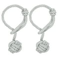 thumbnail image 1 of Uxcell 2Pcs Curtain Tiebacks Rope with Single Ball for Indoor/Outdoor Curtains, Grey, 1 of 5