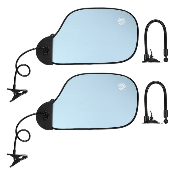 Uxcell 2Pcs Desk Shade, 22.8" Adjustable Cubicle Shade with Suction Cup and Clip Portable Foldable Cubicle Light Shield for Block Overhead Light Privacy Glare Reduction, Blue
