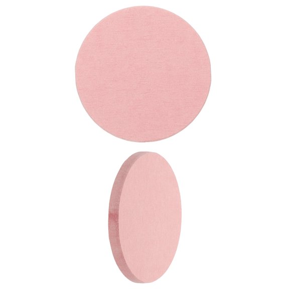 Uxcell 2Pcs Diatomite Coasters, 3.9" Round Instant Drying Water Absorbing Stone Tray Diatomaceous Coasters Set of 2 for Desk Cups Drinks Cosmetic Bottles Soap, Pink