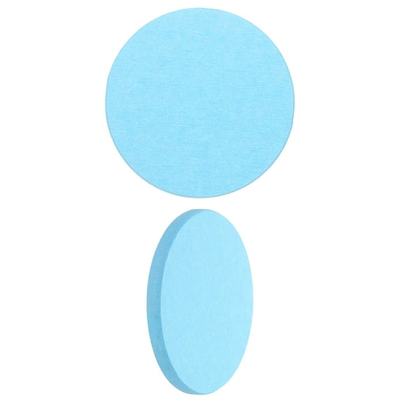 Uxcell 2Pcs Diatomite Coasters, 3.9" Round Instant Drying Water Absorbing Stone Tray Diatomaceous Coasters Set of 2 for Desk Cups Drinks Cosmetic Bottles Soap, Blue