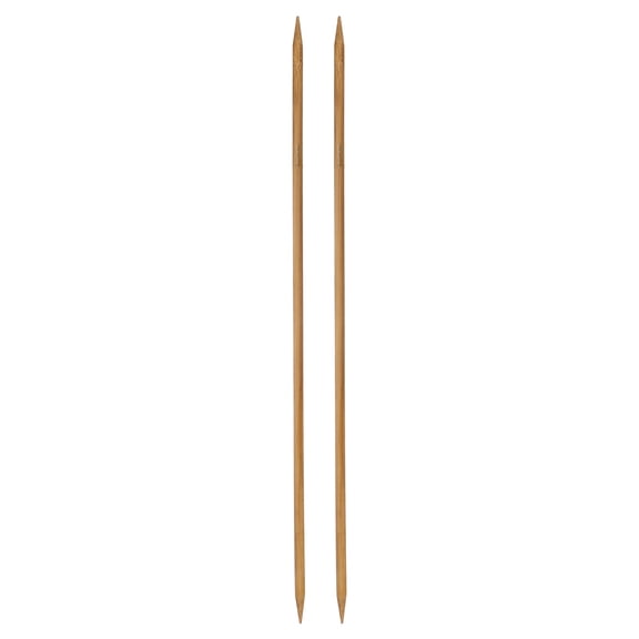 Uxcell 2Pcs Double Pointed Knitting Needles Size US 11 (8mm) 16" Long Carbonized Bamboo Straight Knitting Needles for Beginners Handmade Creative DIY Craft Yarn Projects