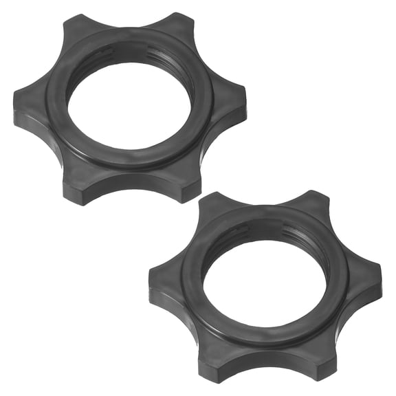 Uxcell 2Pcs Fan Fixing Nut (M32) - Hexagonal Nut Fixed Lock Screw Fittings Repair Part Universal Plastic Blades Fixing Parts Replacement for Electric Repair, Black