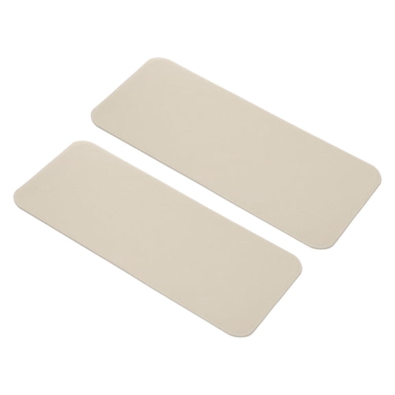 Uxcell 2Pcs Felt Base Shaper 14.6x6.7" Rectangle Bag Bottom Shaper Pad Bag Cushion Base Purse Liner Board Insert Arc Corner Beige