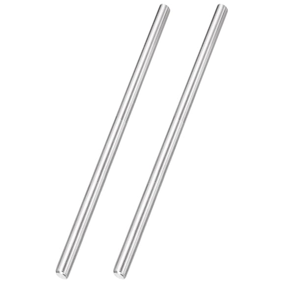 Uxcell 2Pcs Fully Threaded Rod, M16 x 1.5mm Pitch 304 Stainless Steel Right Hand Fine Threads Studs, 400mm/16 Inch Threaded Screw Rods Fasteners for Anchors Bolts Hangers Clamps U Bolts