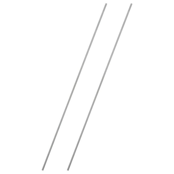 Uxcell 2Pcs Fully Threaded Rod, M2.5 x 2.5x0.45mm Pitch 304 Stainless Steel Right Hand Threads Studs, 250mm/4" Long Threaded Screw Rods Fasteners for Anchors Bolts Hangers Clamps U Bolts
