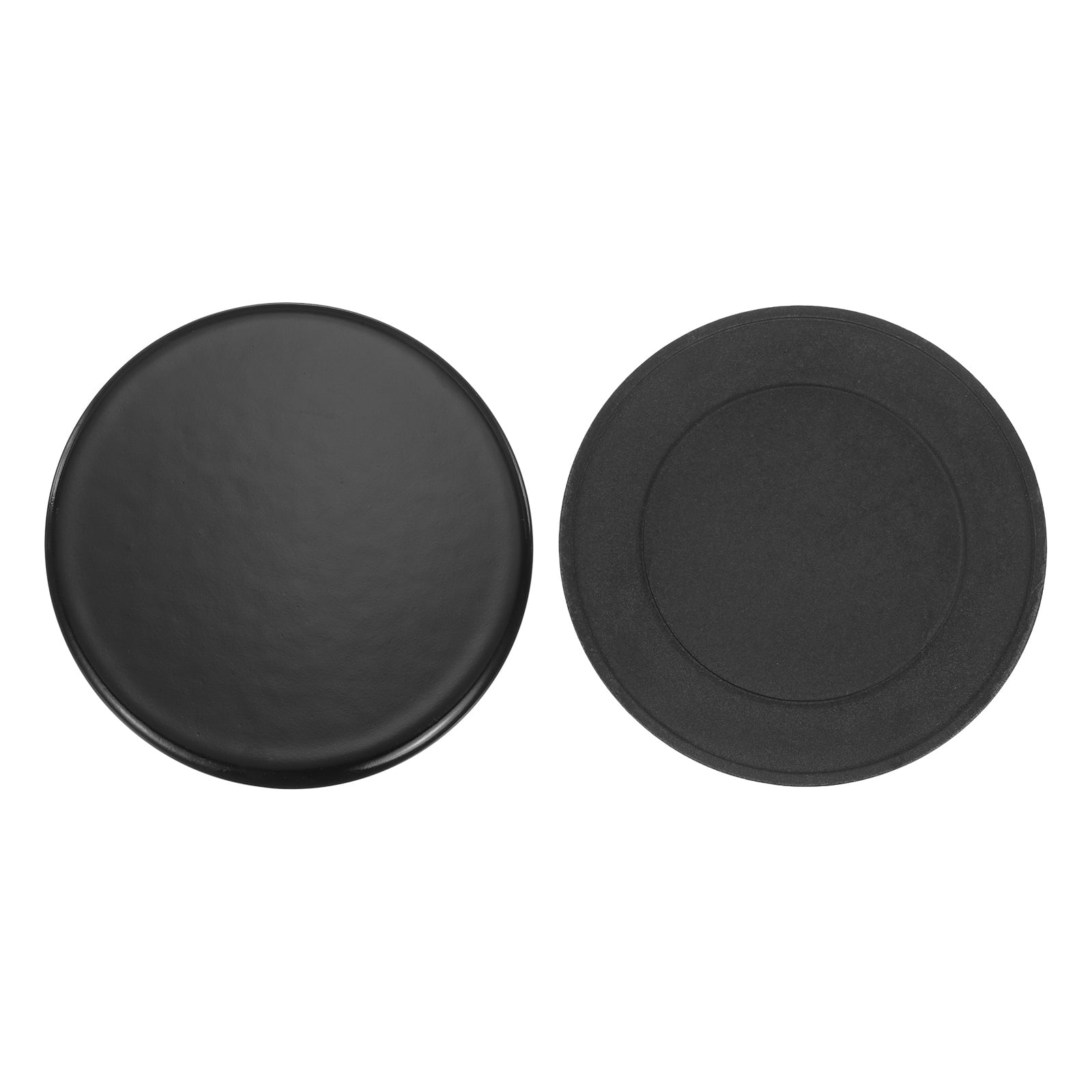 Uxcell 2Pcs Gas Stove Burner Cap, 100mm / 3.94 Inch Flat Metal Cooker Hat Replacement Burner Crown Flame Cap Cover for Stove Oven Surface Burner Cap, Black