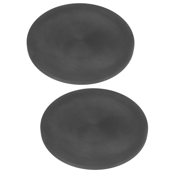 Uxcell 2Pcs Graphite Block 120x6mm(Dia.xT) High Purity Milling Surface, Round EDM Graphite Electrode Plate Board, High Temperature & Corrosion Resistant for Melting Casting, Electrolysis