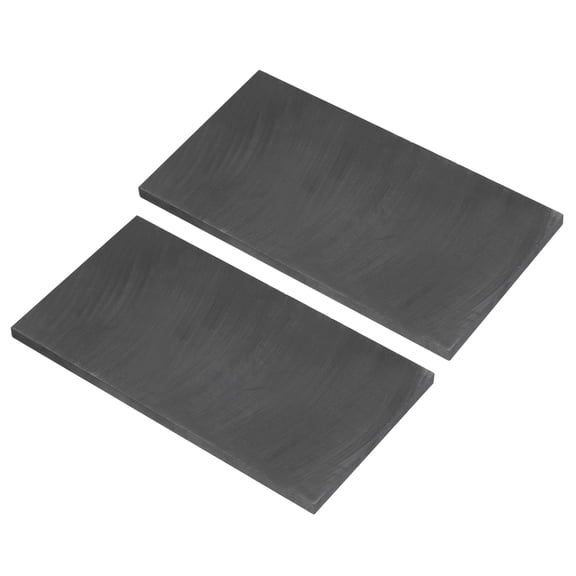 Uxcell 2Pcs Graphite Block 150x80x6mm High Purity Milling Surface, Rectangle EDM Graphite Electrode Plate Board, High Temperature & Corrosion Resistant for Melting Casting, Electrolysis