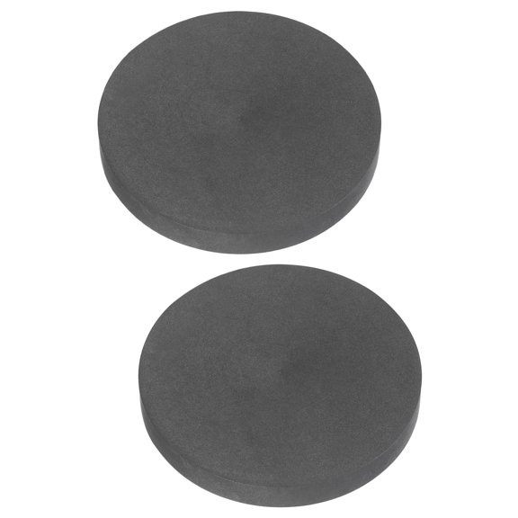 Uxcell 2Pcs Graphite Block 50x6mm(Dia.xT) High Purity Milling Surface, Round EDM Graphite Electrode Plate Board, High Temperature & Corrosion Resistant for Melting Casting, Electrolysis
