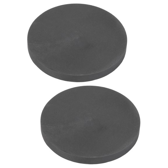 Uxcell 2Pcs Graphite Block 60x6mm(Dia.xT) High Purity Milling Surface, Round EDM Graphite Electrode Plate Board, High Temperature & Corrosion Resistant for Melting Casting, Electrolysis