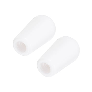 2 Pcs Brass Look Guitar Switch Tip – 5 Way/3 Way Pickup Switch Cap For Strat & Tele Guitars, Chrome Finish