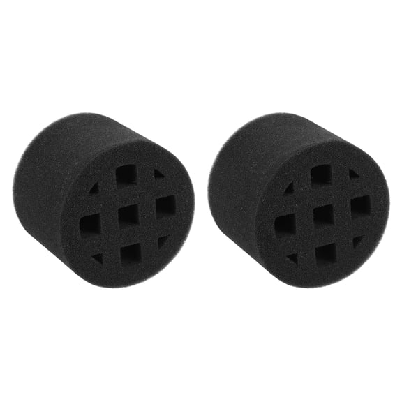 Uxcell 2Pcs In-line Duct Sound Absorbing Tool Sponge, (100mm/ 4") - Elastic Duct Noise Reducing Foam Sound Insulation Silence Ducting Accessories for Round Ventilation Pipes, Black