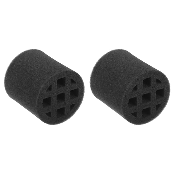 Uxcell 2Pcs In-line Duct Sound Absorbing Tool Sponge, (75mm/ 3") - Elastic Duct Noise Reducing Foam Sound Insulation Silence Ducting Accessories for Round Ventilation Pipes, Black