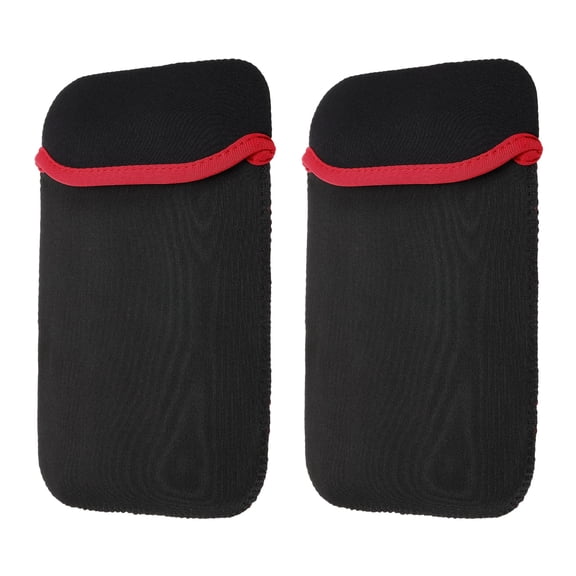 Uxcell 2Pcs Laptop Case Soft Computer Sleeve Carrying Bag Shockproof Laptop Protective Cover for 8" Notebook Red Black