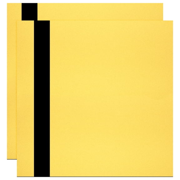 Uxcell 2Pcs Laser Engraving Sheet, 11.8x11.8" Double Color ABS Plastic Engraved Sheet Material for Plate Custom Craft Name Sign Badge Office Label DIY, Gold/Black