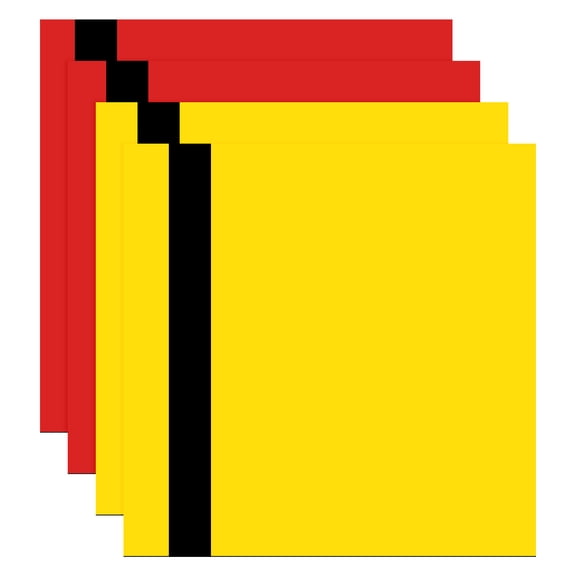 Uxcell 2Pcs Laser Engraving Sheet, 11.8x11.8" Double Color ABS Plastic Engraved Sheet Material for Plate Custom Craft Name Sign Badge Office Label DIY, Yellow/Red/Black