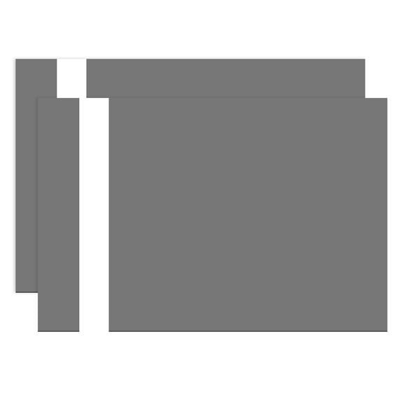 Uxcell 2Pcs Laser Engraving Sheet, 11.8x7.9" Double Color ABS Plastic Engraved Sheet Material for Plate Custom Craft Name Sign Badge Office Label DIY, Gray/White