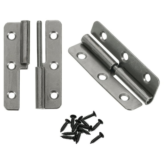 Uxcell 2Pcs Lift Off Hinge, 2" Detachable Lift Off Hinges Left Handed, Black
