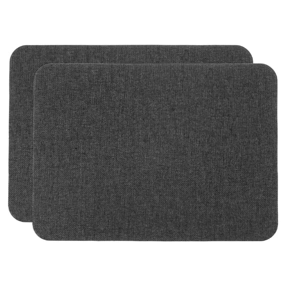 Uxcell Linen Fabric Patches Self-Adhesive Fine Linen Repair Tape for Linen Sofa Upholstery Furniture Pillow Clothing Black 2Pcs