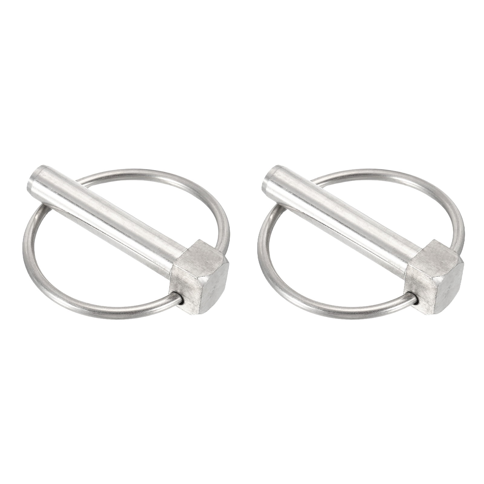 Lynch Pin Rigging Uxcell 2Pcs Lynch Pin with Ring (3/8