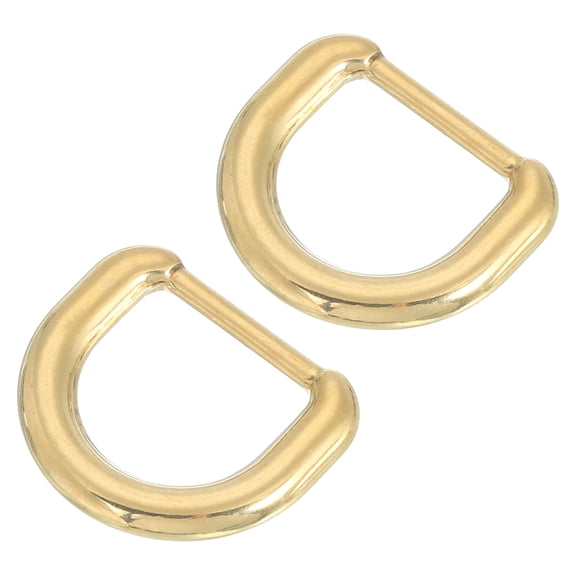 Uxcell 2Pcs Metal Rings Buckle for Bag Belt Strap, D-shaped 15mm Inner Width