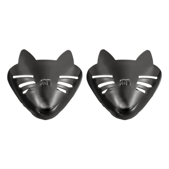 Uxcell 2Pcs Metal Shoes Pointed Protector Caps for High Heel Repair and Decoration Black