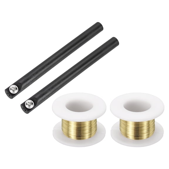 Uxcell 2Pcs Molybdenum Wire Cutting Line with Handle LCD Screen Separator Split Cutting Wire Glass Screen Separate Repair Tool for Motherboard Mobile Phone (Length: 100m, Diameter: 0.12mm)