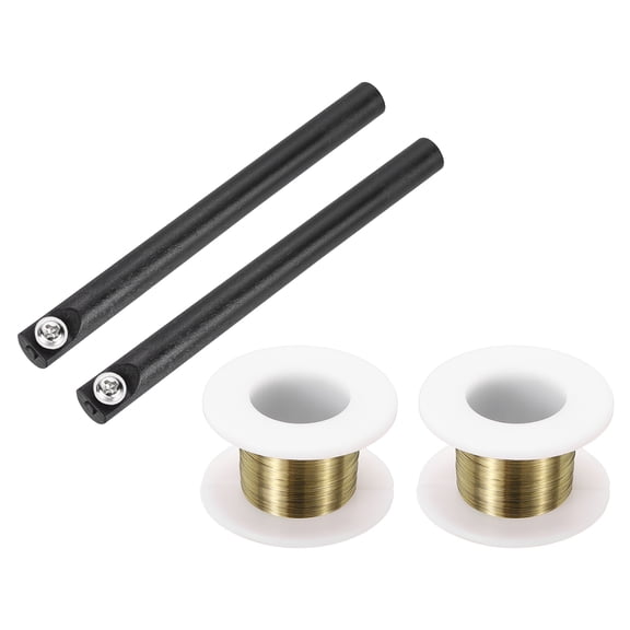 Uxcell 2Pcs Molybdenum Wire Cutting Line with Handle LCD Screen Separator Split Cutting Wire Glass Screen Separate Repair Tool for Motherboard Mobile Phone (Length: 100m, Diameter: 0.06mm)