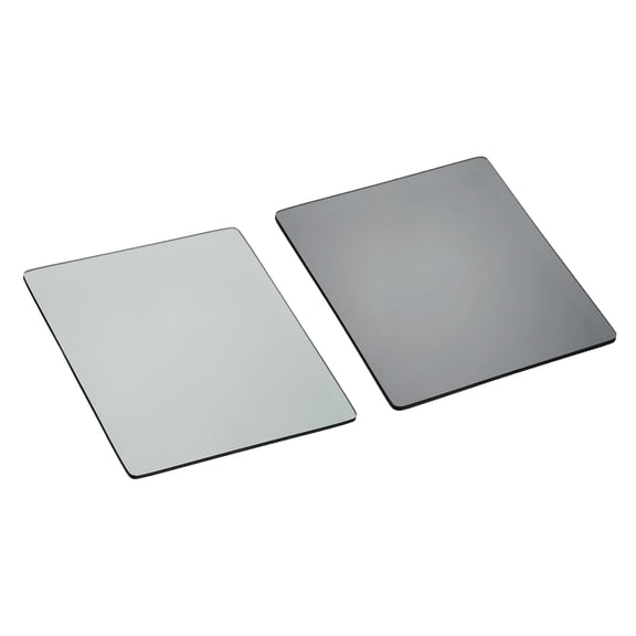 Uxcell 2Pcs ND2/ND4 Reverse GND Filter (84 x 95 mm) - Square High Transmittance Graduated Neutral Density Lens Filter for Long Exposure and Landscape Photography, Gray