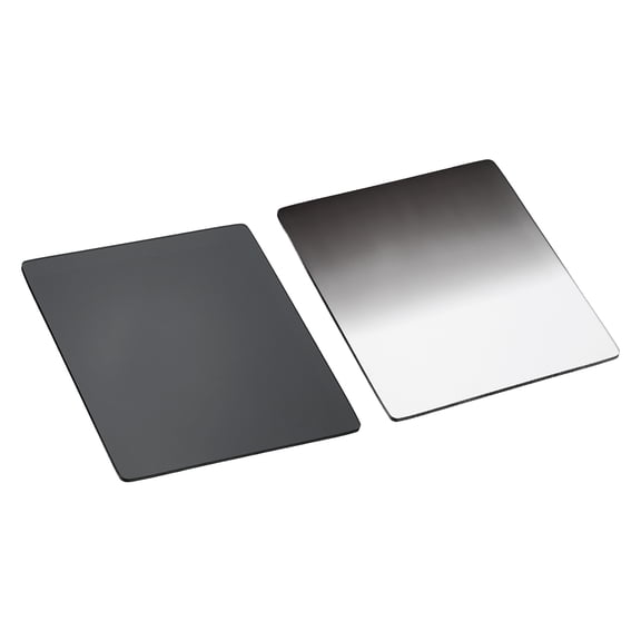 Uxcell 2Pcs ND8 Reverse GND Filter (84 x 95 mm) - Square High Transmittance Graduated Neutral Density Lens Filter for Long Exposure and Landscape Photography, Gray