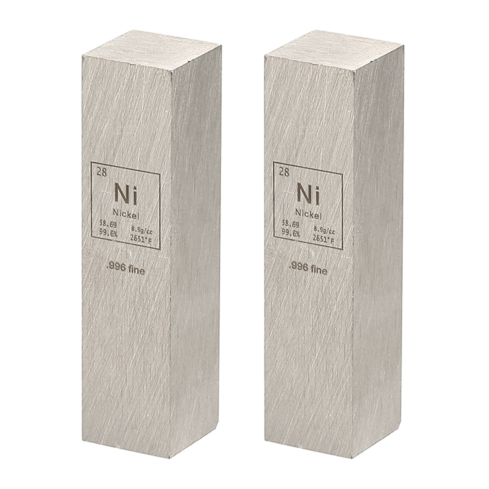 Uxcell 2Pcs Nickel Cube, 0.5x2