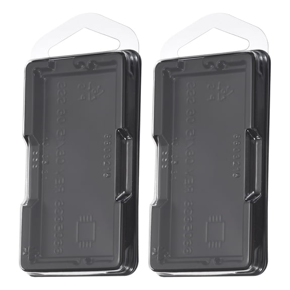 Uxcell 2Pcs Notebook DRR4/DDR5 Memory RAM Module Case - Plastic Clamshell Antistatic Tray Transparent Packaging Container for Desktop Laptop