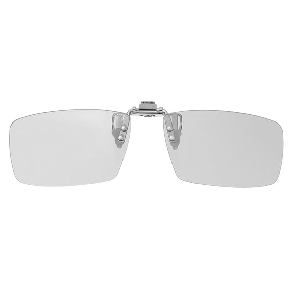Uxcell 2Pcs Polarized Clip-on 3D Glasses, Passive Square 3D Viewing Glasses Frames