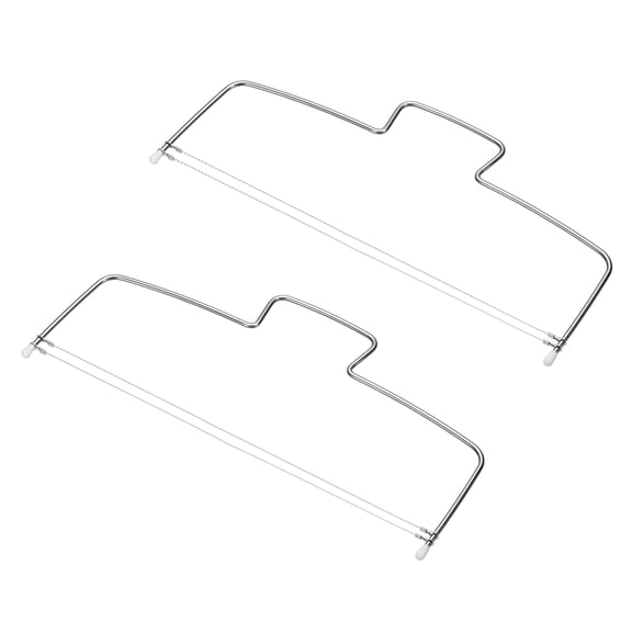 Uxcell 2Pcs Pottery Slicer Clay Cutter Wire Double Curve Adjustable Ceramic Cutting Tool Stainless Steel Clay Sculpting Tools for Ceramic Mud Household DIY Crafts