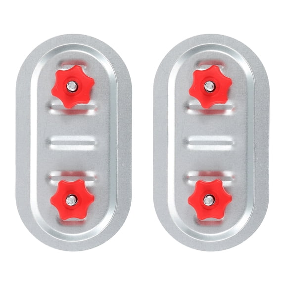 Uxcell 2Pcs Rectangular Duct Access Door, 7" x 3" Square Duct Maintenance Access Door Galvanized Steel Ducting Cover with Rubber Gasket Adjustable Knobs for HVAC Duct Inspection, Silver