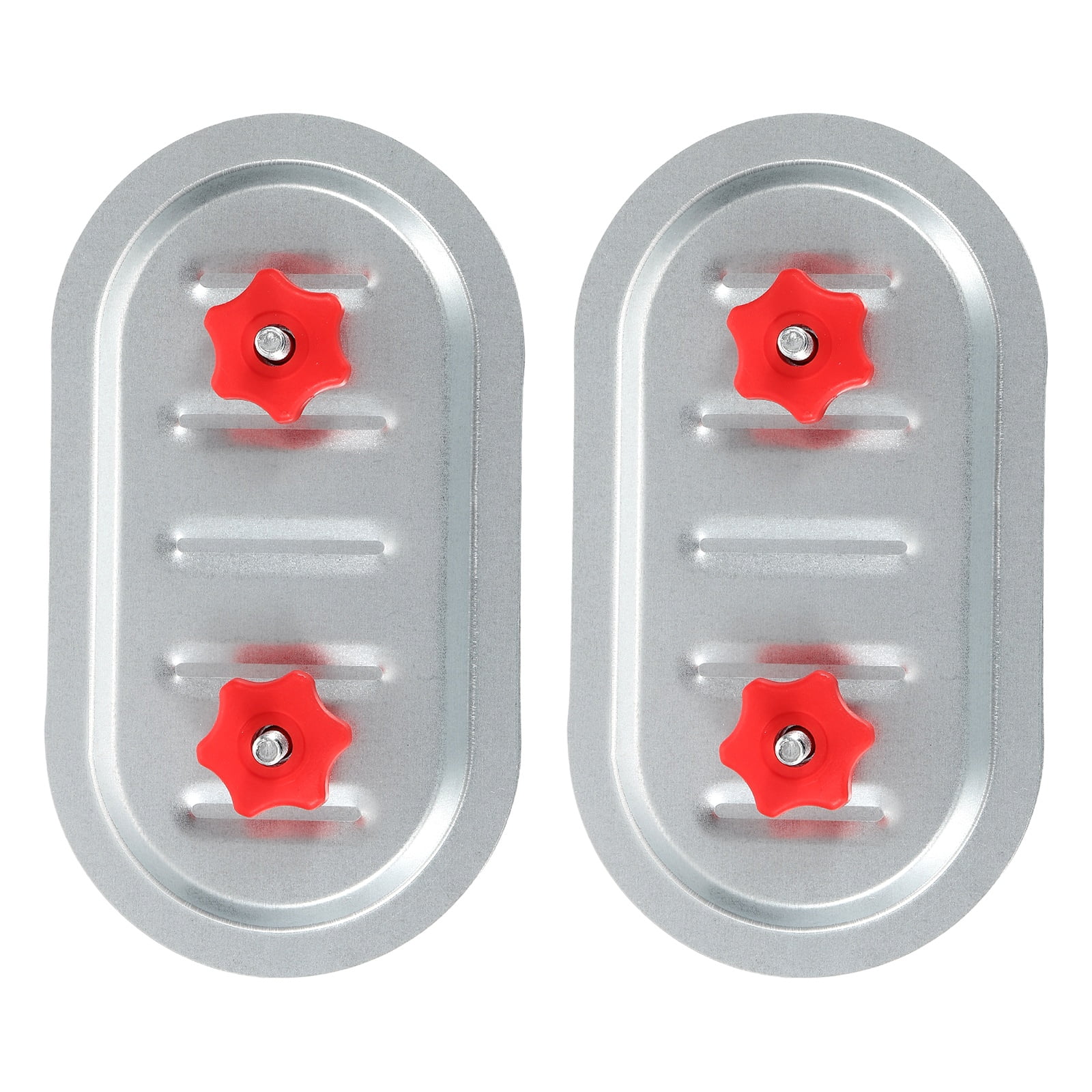 Uxcell 2Pcs Rectangular Duct Access Door, 8" x 4" Square Duct Maintenance Access Door Galvanized Steel Ducting Cover with Rubber Gasket Adjustable Knobs for HVAC Duct Inspection, Silver