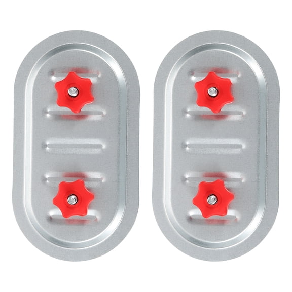 Uxcell 2Pcs Rectangular Duct Access Door, 8" x 4" Square Duct Maintenance Access Door Galvanized Steel Ducting Cover with Rubber Gasket Adjustable Knobs for HVAC Duct Inspection, Silver