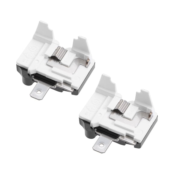 Uxcell 2 Pcs Refrigerator Thermal Overload Protector 1/2HP 375W Freezer Compressor Replacement Part BT76-120