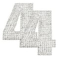 thumbnail image 1 of Uxcell 2Pcs Rhinestone Self Adhesive Number Stickers Medium Numbers Patches Embroidered Sew on Appliques for DIY Crafts Clothing Decorations, White 4, 1 of 6