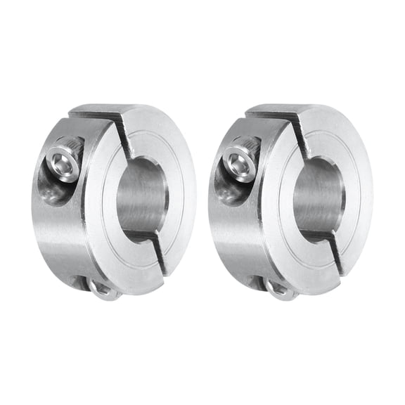 Uxcell 2Pcs Shaft Collar 13mm Bore Double Split Aluminium Alloy Clamping Shaft Collars