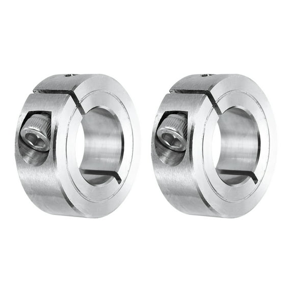 Uxcell 2Pcs Shaft Collar 22mm Bore Single Split Aluminium Alloy Clamping Shaft Collars