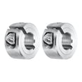 thumbnail image 1 of Uxcell 2Pcs Shaft Collar 8mm Bore Single Split Aluminium Alloy Clamping Shaft Collars, 1 of 6