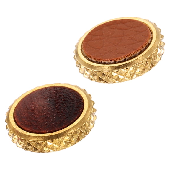 Uxcell 2Pcs Shutter Button (Brown / Red Brown) - Upscale Delicate, Camera Soft Release Button Brass Threaded Soft Release, for Fuji