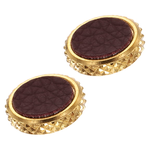 Uxcell 2Pcs Shutter Button (Dark Brown) - Upscale Delicate, Camera Soft Release Button Brass Threaded Soft Release, for Fuji