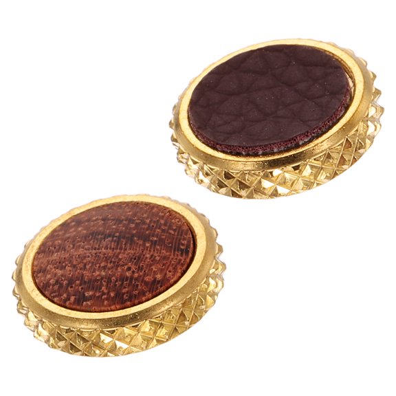 Uxcell 2Pcs Shutter Button (Light Brown / Dark Brown) - Upscale Delicate, Camera Soft Release Button Brass Threaded Soft Release, for Fuji