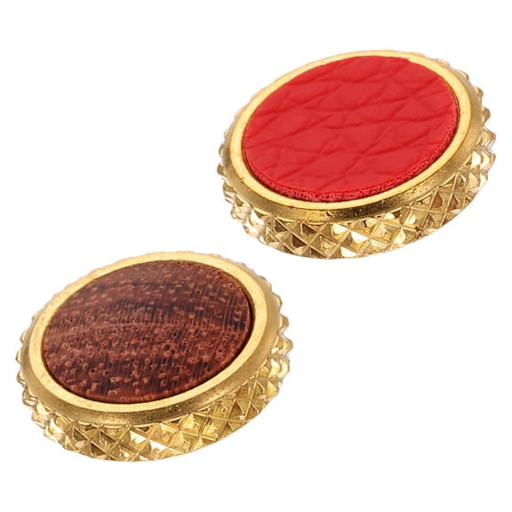 Uxcell 2Pcs Shutter Button (Light Brown / Red) - Upscale Delicate, Camera Soft Release Button Brass Threaded Soft Release, for Fuji