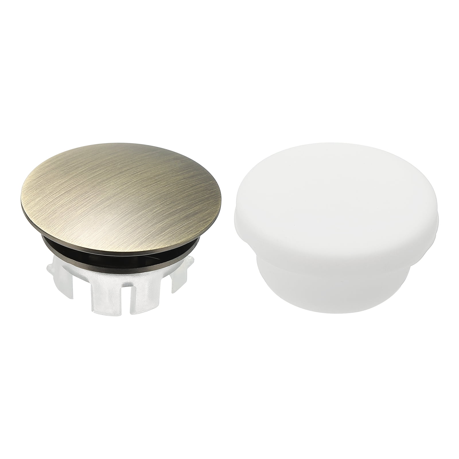 Uxcell 2Pcs Sink Overflow Ring, Universal Sink Overflow Drain Cover ...