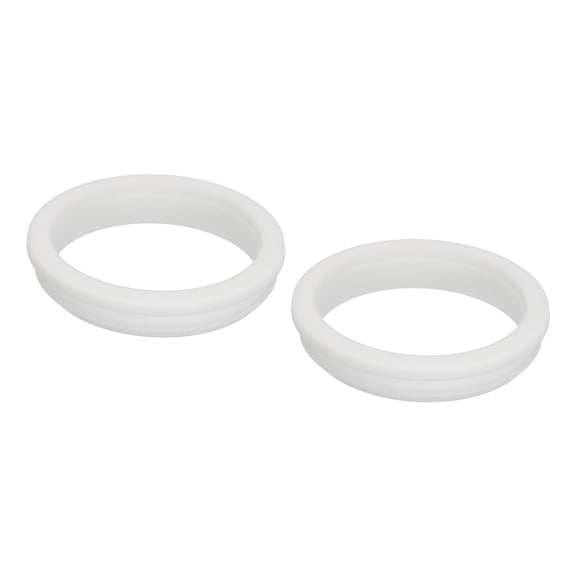 Uxcell 2Pcs Snap Rubber Grommet Plug Mount Dia 60.6mm ID 54.5mm Seal Anti-Scratch Electrical Box Cable Pipe White