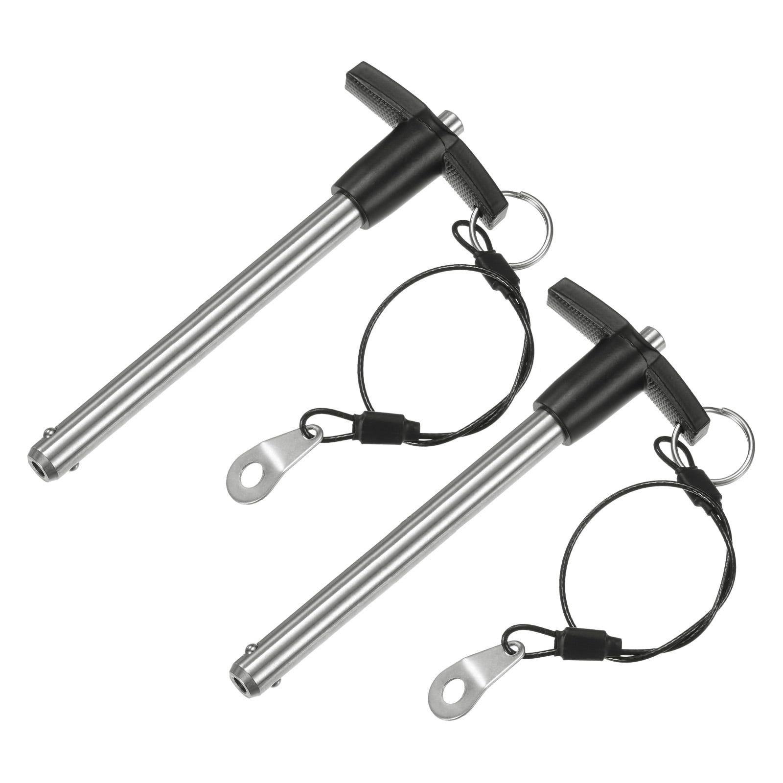 Uxcell 2Pcs T Handle Lock Pins, 10mm Dia. 90mm Usage Long Push-Button ...